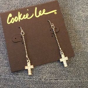 Cross earrings BNWT Cookie Lee
